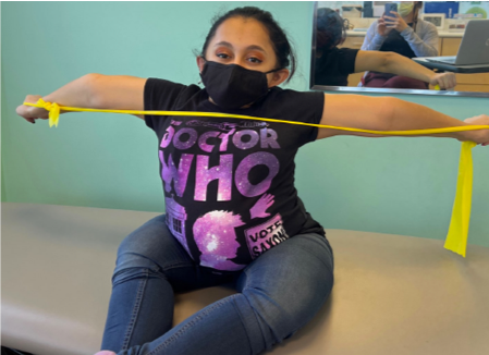 Patient with osteogenesis imperfecta