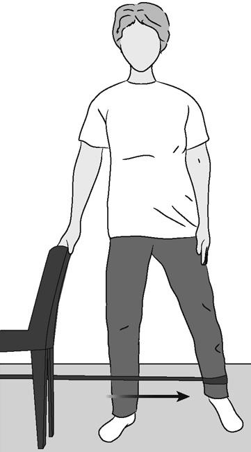 Illustration of resistive hip abduction