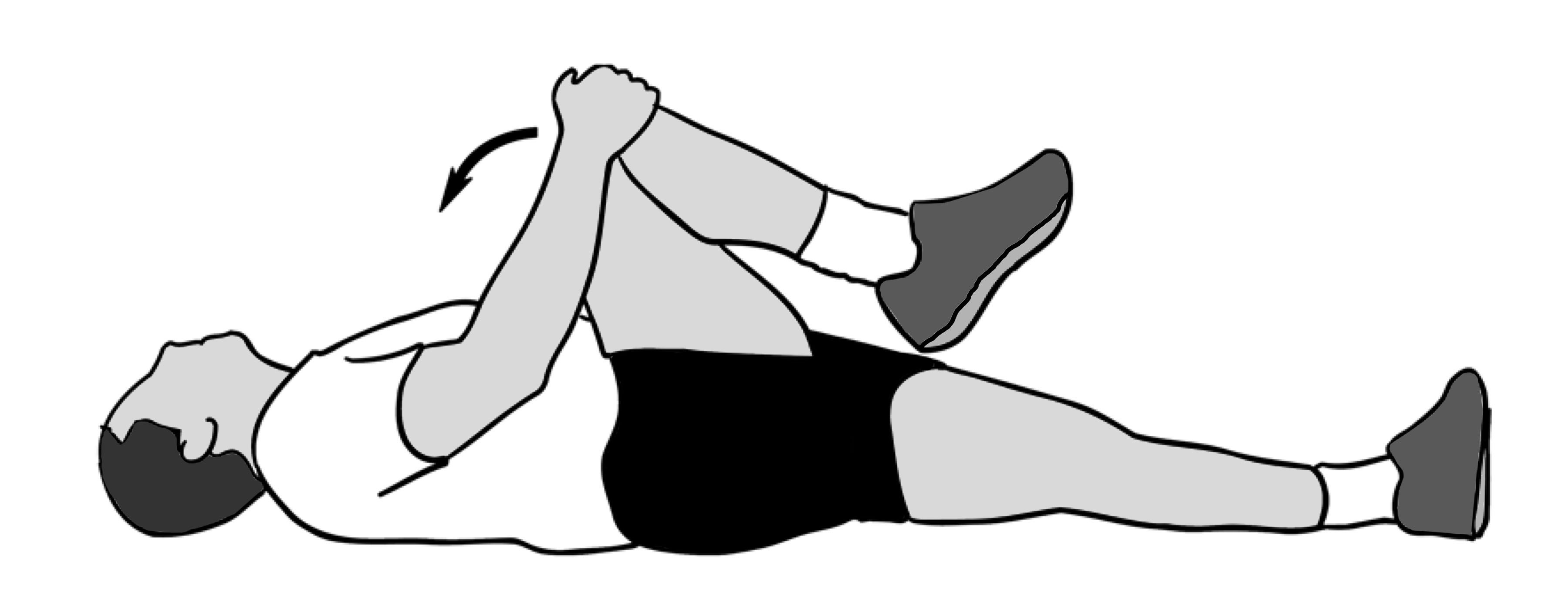 Supine Hip Adductor Stretch