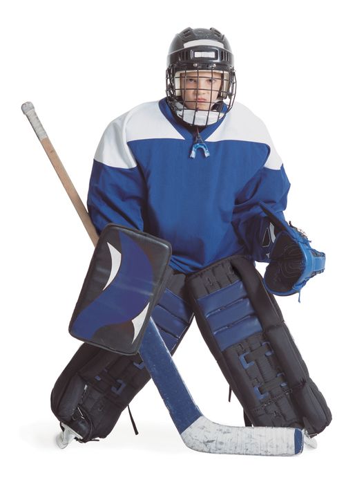 safety gear for hockey goalie