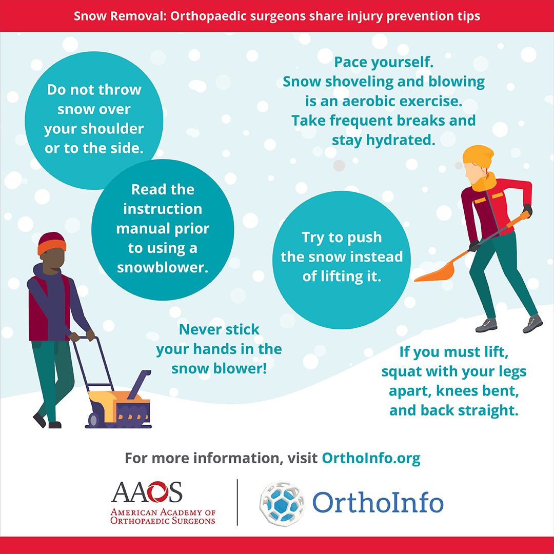 Prevent Snow Shoveling and Snowblowing Injuries - OrthoInfo - AAOS