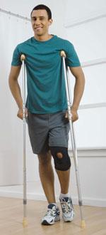 leg support crutches