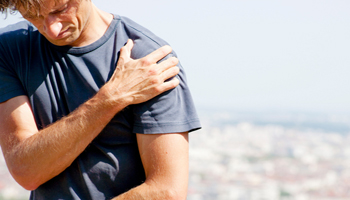 Man with shoulder pain